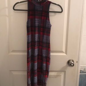 Slimming Plaid Dress
